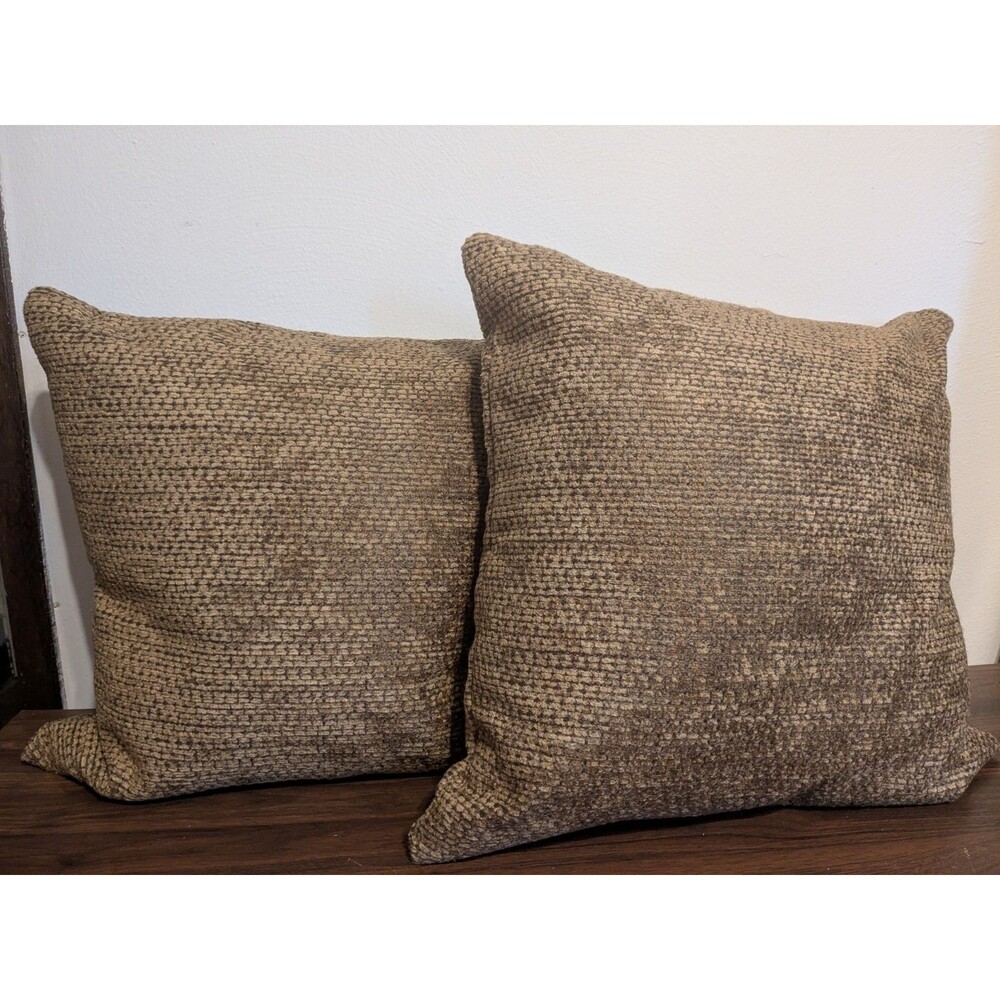 Set Of 2 Restoration Hardware RH Italian Mottled Chenille Pillow Covers